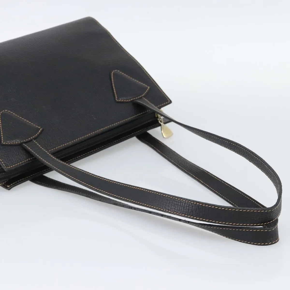 Loewe Vintage Leather Black Leather Tote Bag Bag (Pre-Owned)