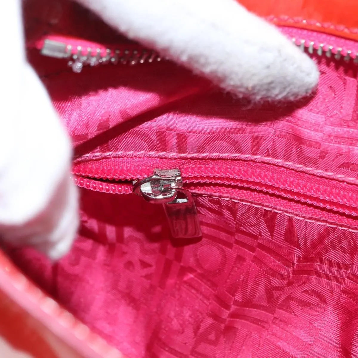 Salvatore Ferragamo Marisa Patent Leather Red Patent_Leather Handbag (Pre-Owned)