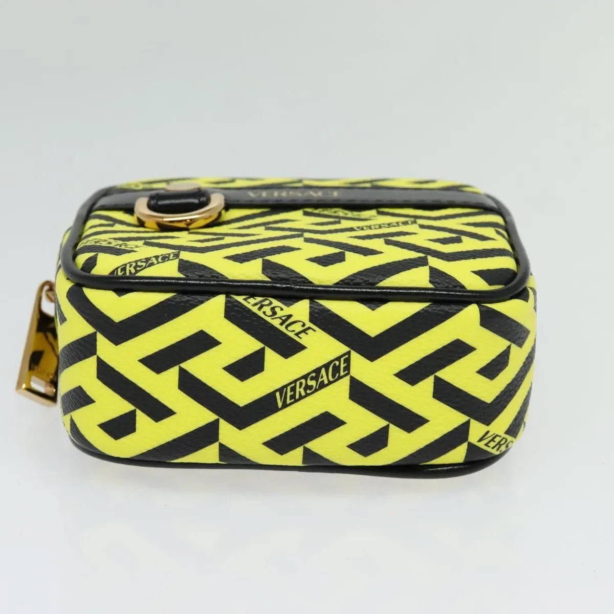 Versace Vintage Clutch Leather Yellow Pvc Clutche & Pouche Bag (Pre-Owned)