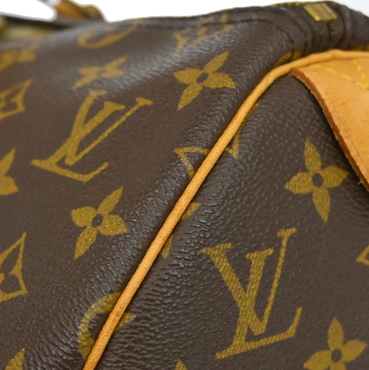 Louis Vuitton Keepall Bag Monogram Canvas Brown Canvas Travel Bag Bag (Pre-Owned)