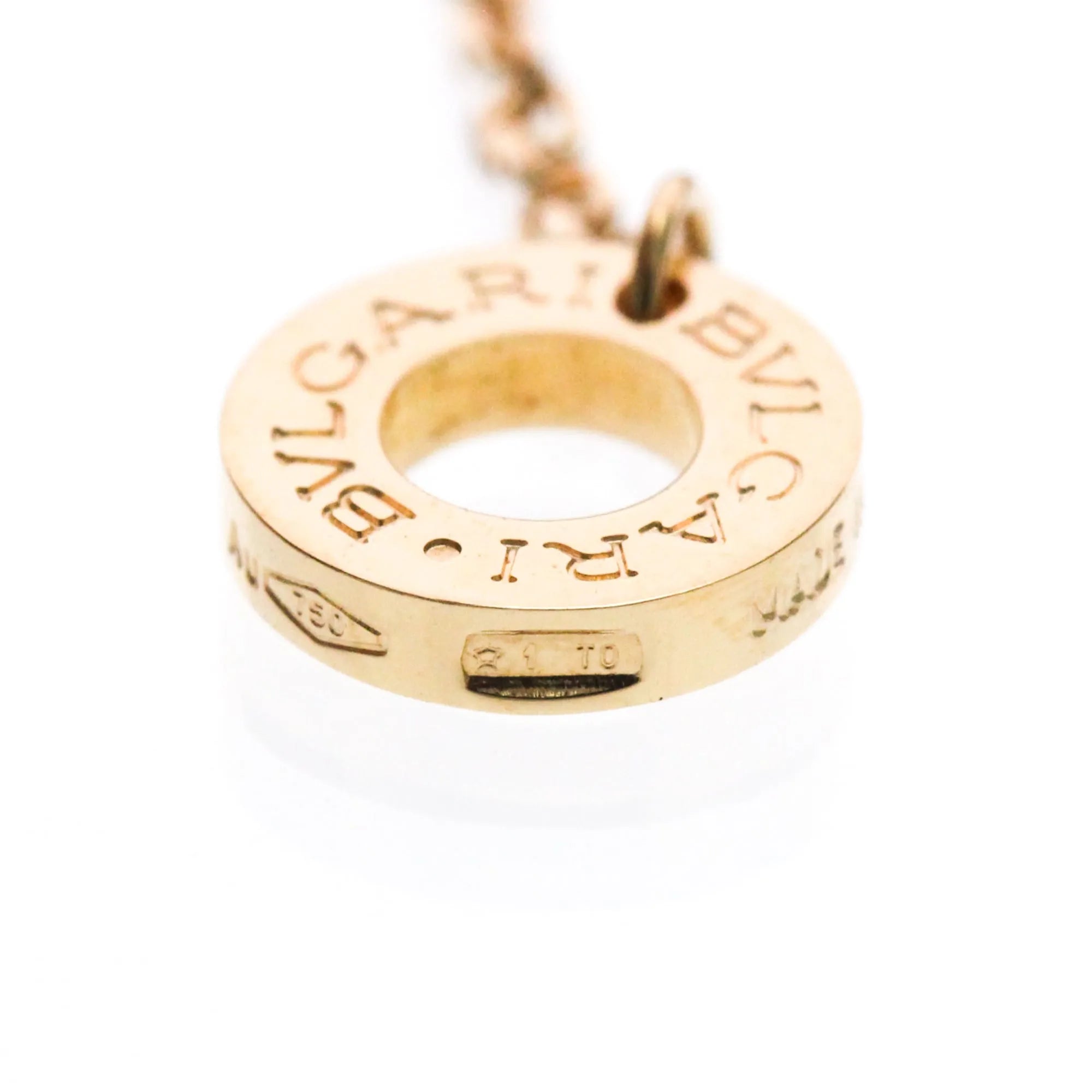 Bvlgari Divas' Dream Pendant 18K Rose Gold With Coral And Diamond Gold Pink_Gold Necklace Jewelry (Pre-Owned)