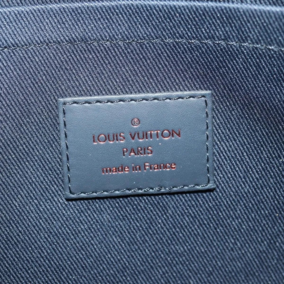 Louis Vuitton Pochette Apollo Limited Edition Upside Down Monogram Ink Navy Canvas Clutche & Pouche Bag (Pre-Owned)