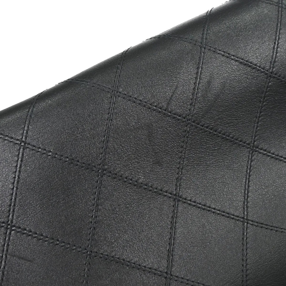 Chanel Vintage Supermodel Weekender Quilted Leather Black Leather Shoulder Bag Bag (Pre-Owned)