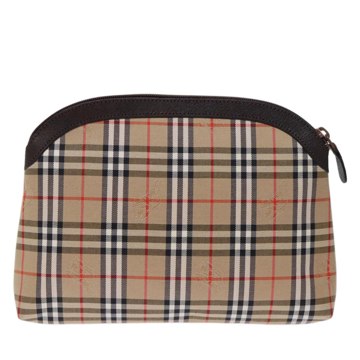 Burberry Nova Check Pochette Canvas Beige Canvas Clutche & Pouche Bag (Pre-Owned)