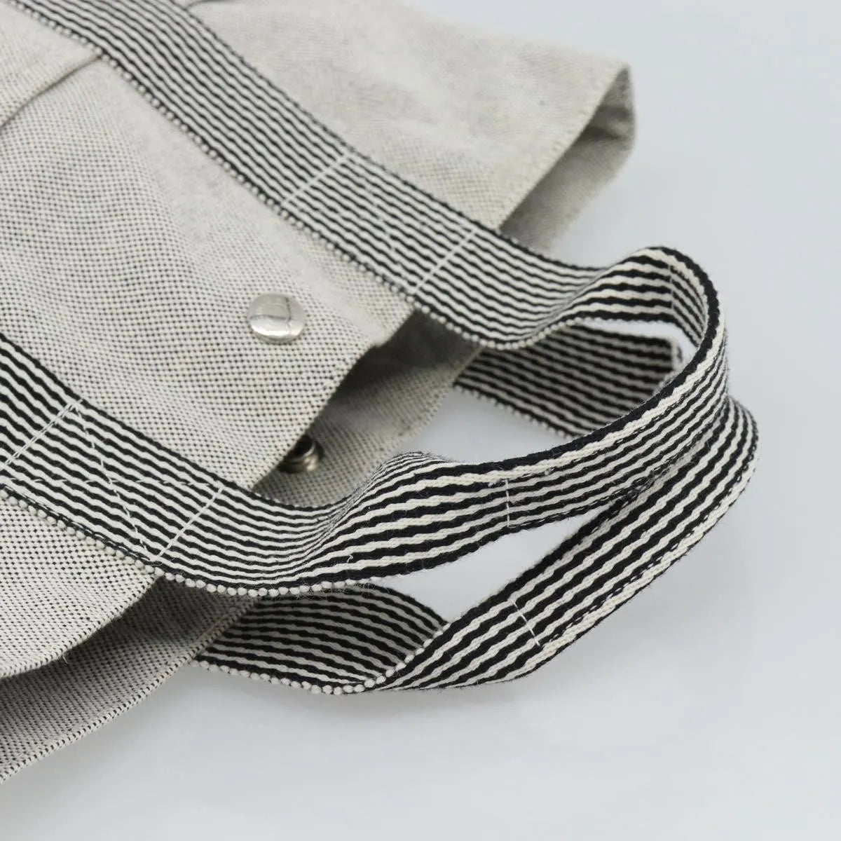 Hermes Fourre-Tout Herline Fourre-Tout Herline Gray Canvas Tote Bag Bag (Pre-Owned)