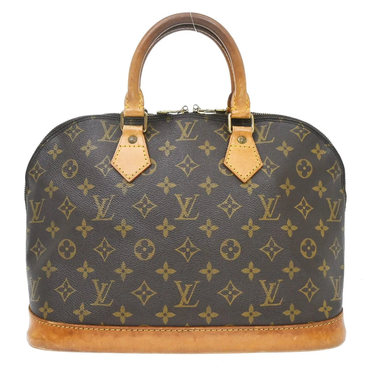 Louis Vuitton Alma Monogram Canvas Brown Canvas Handbag (Pre-Owned)