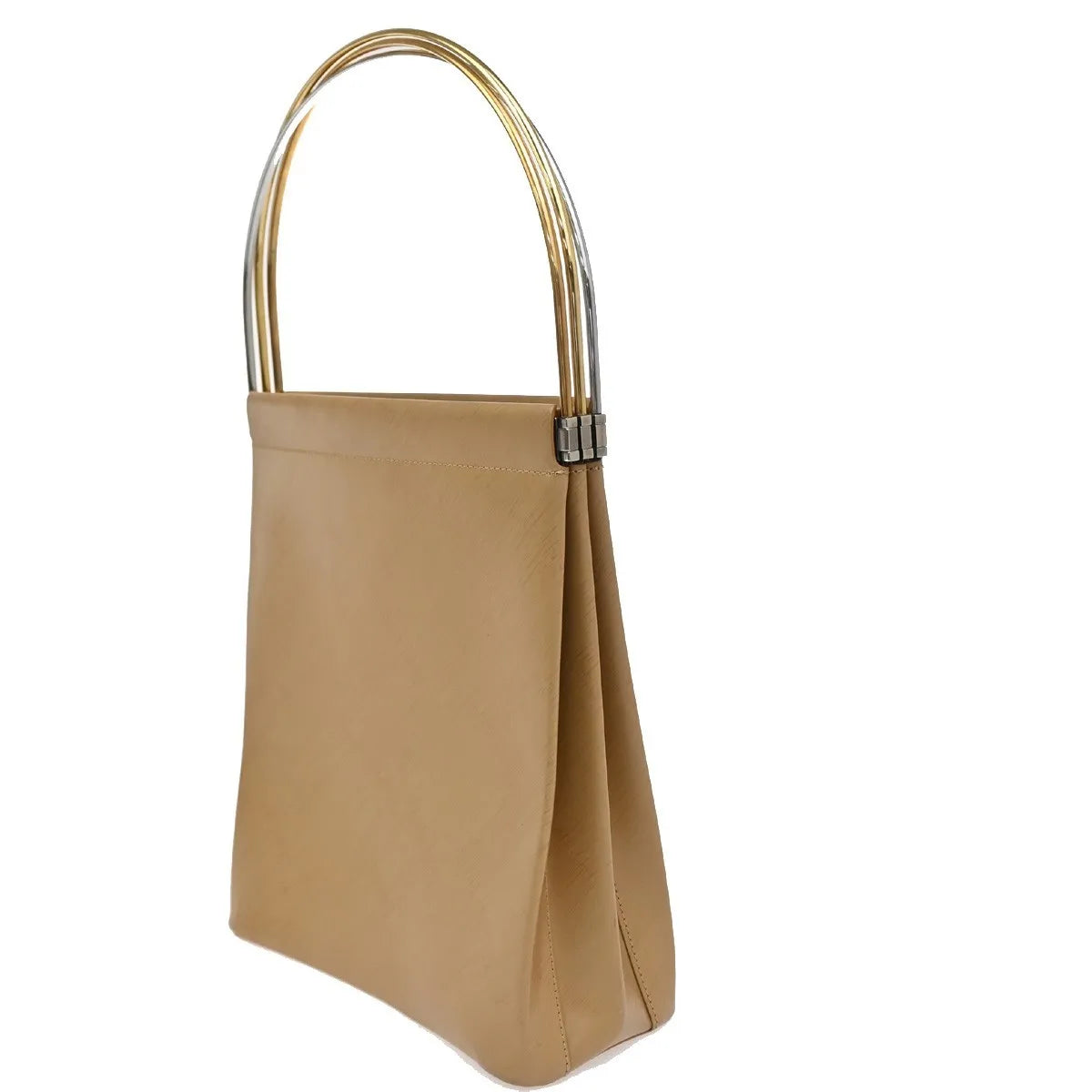Cartier Trinity Hand Leather Beige Leather Handbag (Pre-Owned)