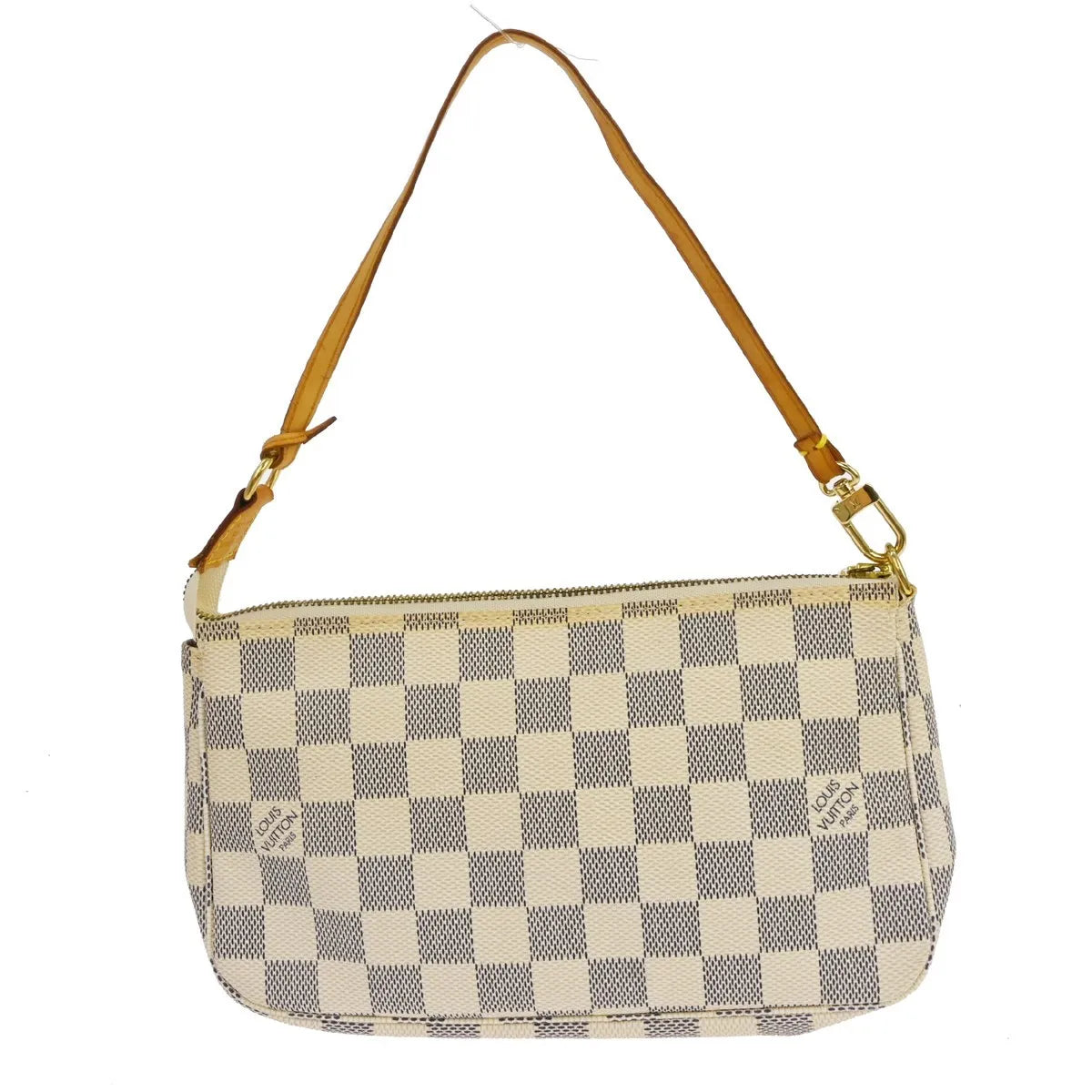 Louis Vuitton Pochette Accessoires Nm Damier White Canvas Clutche & Pouche Bag (Pre-Owned)