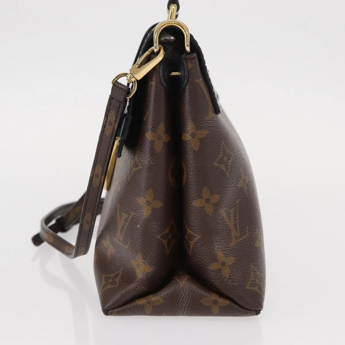 Louis Vuitton One Handle Flap Monogram Canvas And Leather Brown Canvas Handbag (Pre-Owned)
