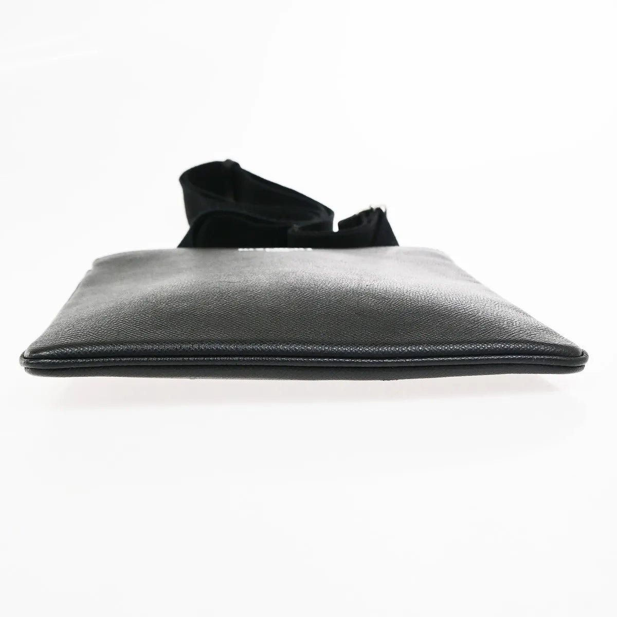 Givenchy Logo Messenger Leather Black Leather Shoulder Bag Bag (Pre-Owned)