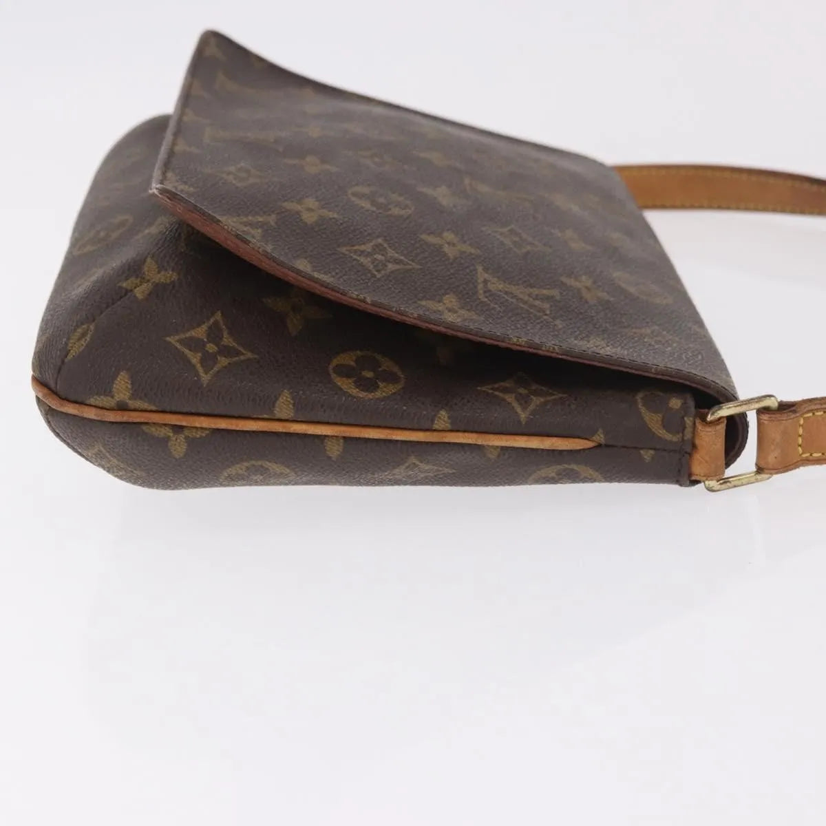 Louis Vuitton Musette Tango Monogram Canvas Brown Canvas Shoulder Bag Bag (Pre-Owned)