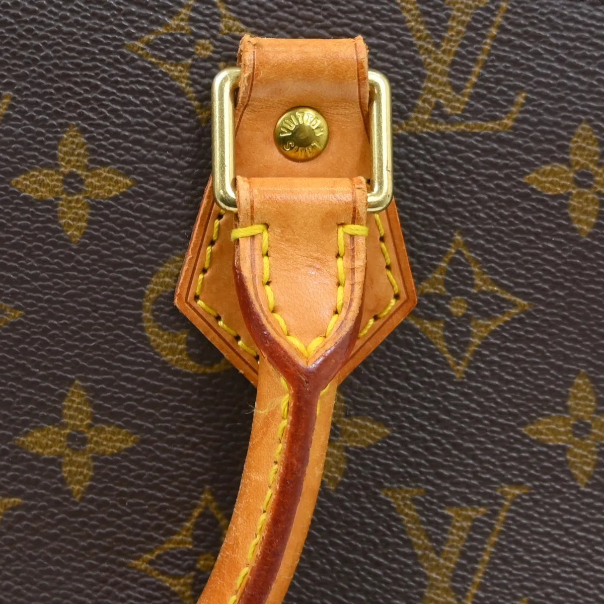 Louis Vuitton Alma Handbag Monogram Canvas Brown Canvas Handbag (Pre-Owned)