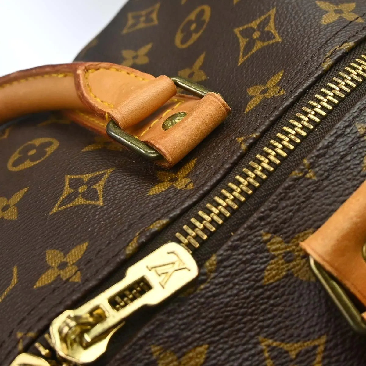 Louis Vuitton Keepall Monogram Canvas Brown Canvas Travel Bag Bag (Pre-Owned)