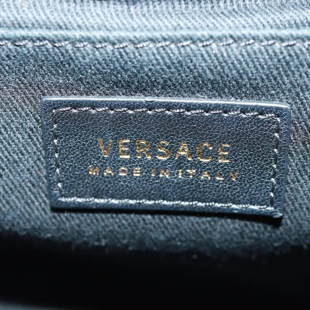 Versace Medusa Padlock Icon Top Handle Quilted Leather Black Leather Shoulder Bag Bag (Pre-Owned)