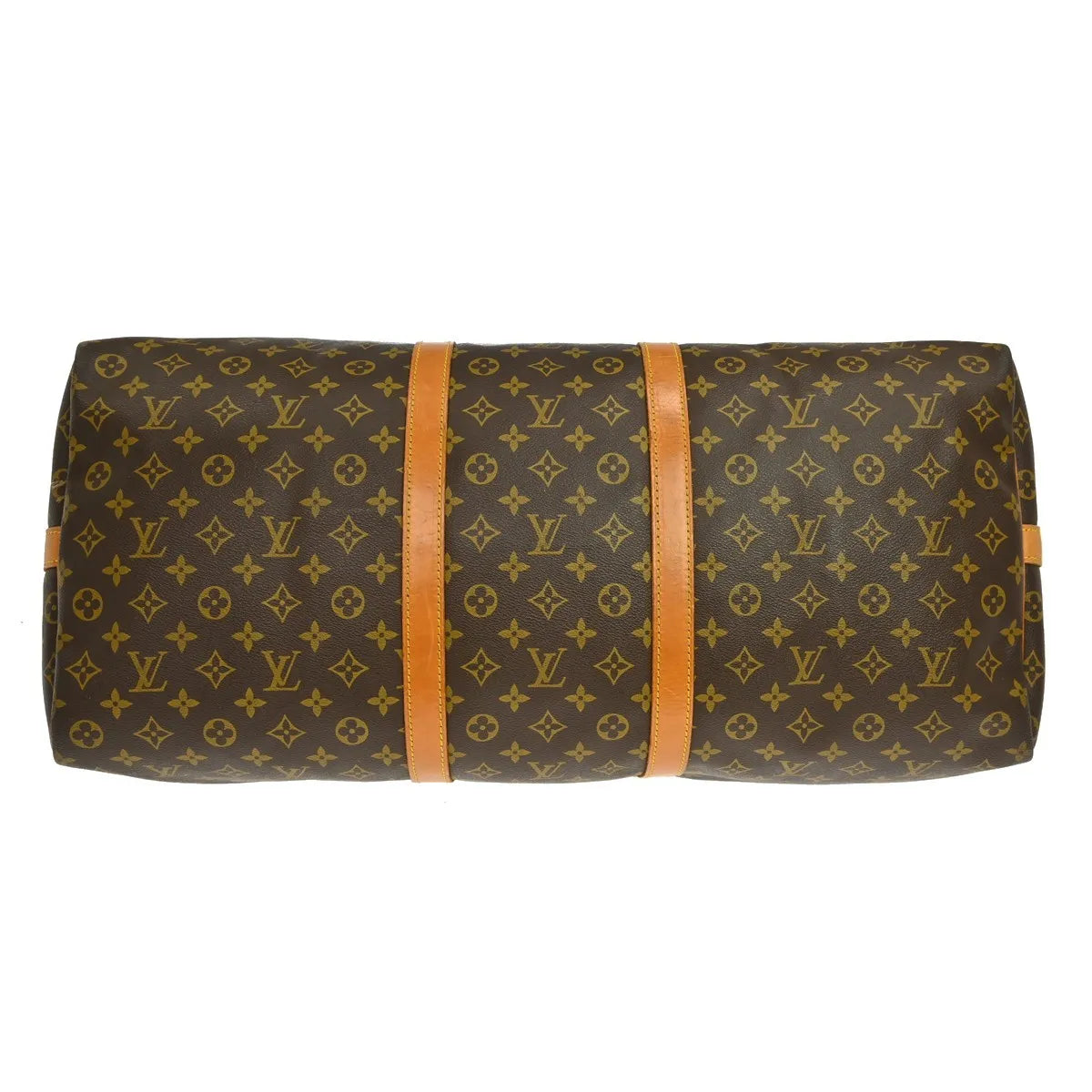 Louis Vuitton Keepall Bandouliere Bag Monogram Canvas Brown Canvas Travel Bag Bag (Pre-Owned)