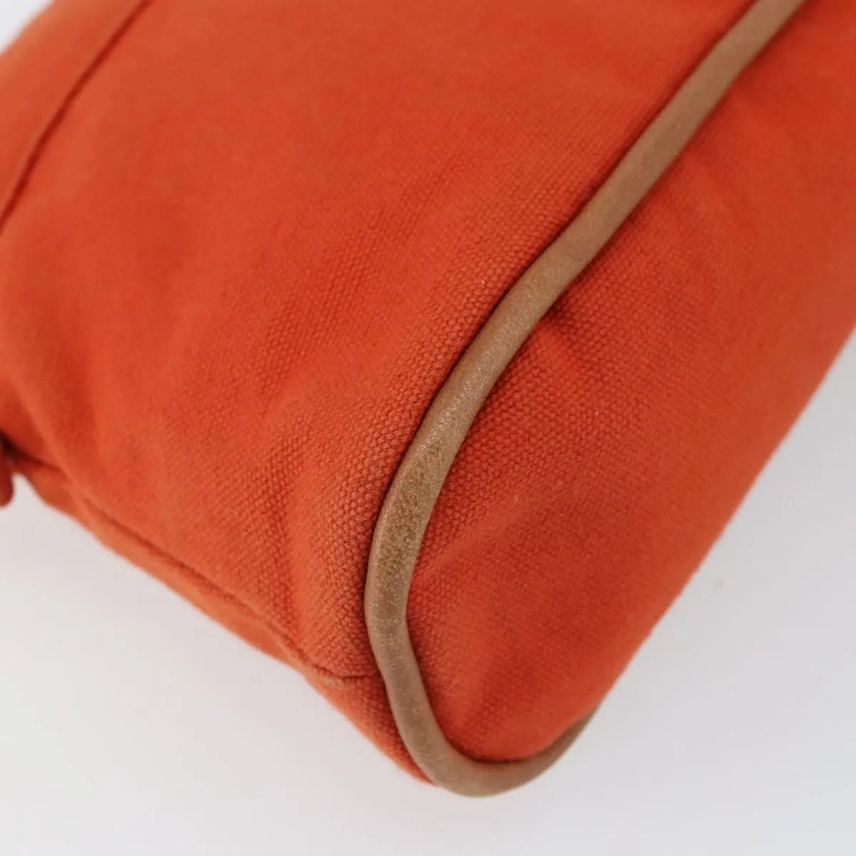 Hermes Bolide Canvas Orange Canvas Clutche & Pouche Bag (Pre-Owned)
