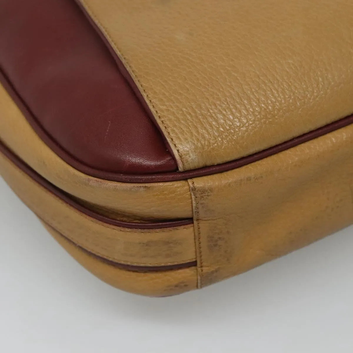 Cartier Tasseled Must De Cartier Leather Beige Leather Shoulder Bag Bag (Pre-Owned)