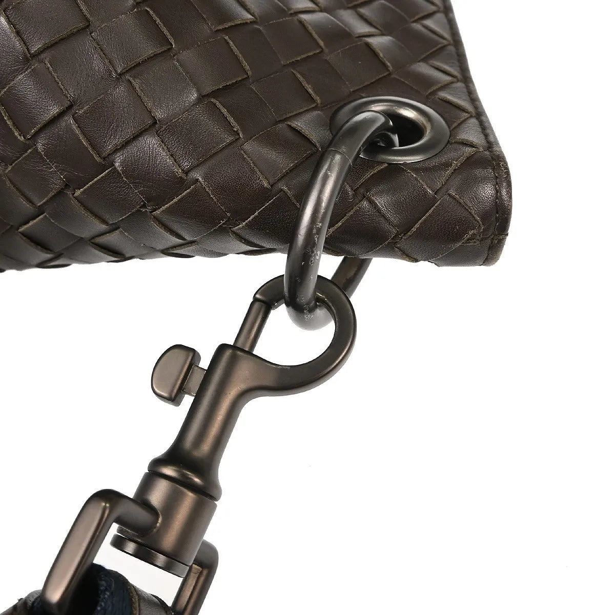 Bottega Veneta Intrecciato Shoulder Leather Brown Leather Shoulder Bag Bag (Pre-Owned)