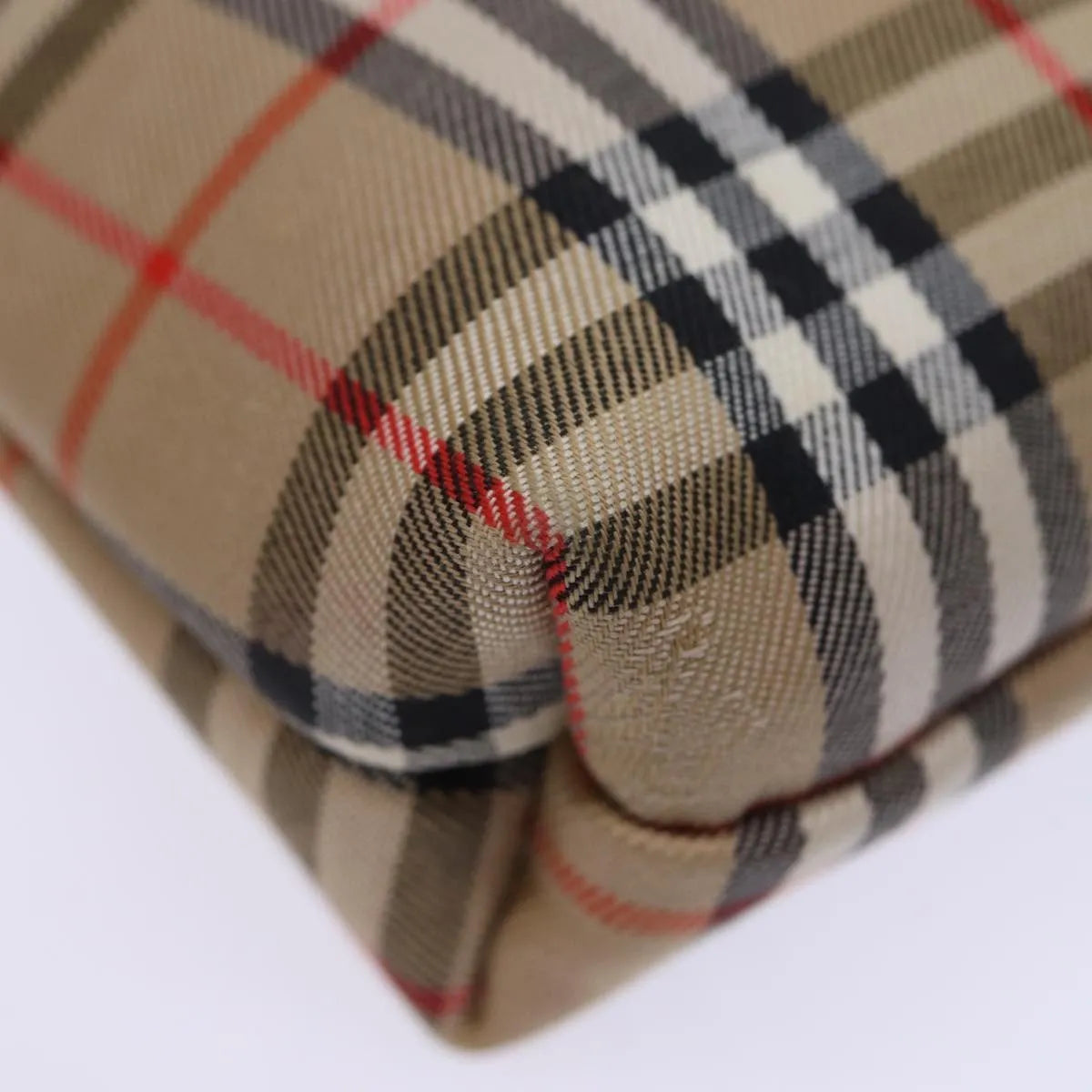 Burberry Nova Check Pochette Canvas Beige Canvas Clutche & Pouche Bag (Pre-Owned)