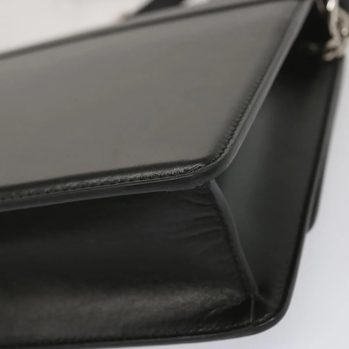 Givenchy 4G Shoulder Bag Leather Black Leather Shoulder Bag Bag (Pre-Owned)