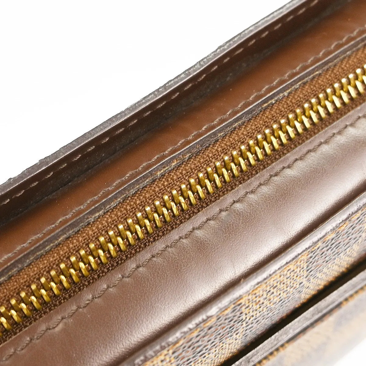 Louis Vuitton Pochette Saint Louis Damier Brown Canvas Clutche & Pouche Bag (Pre-Owned)
