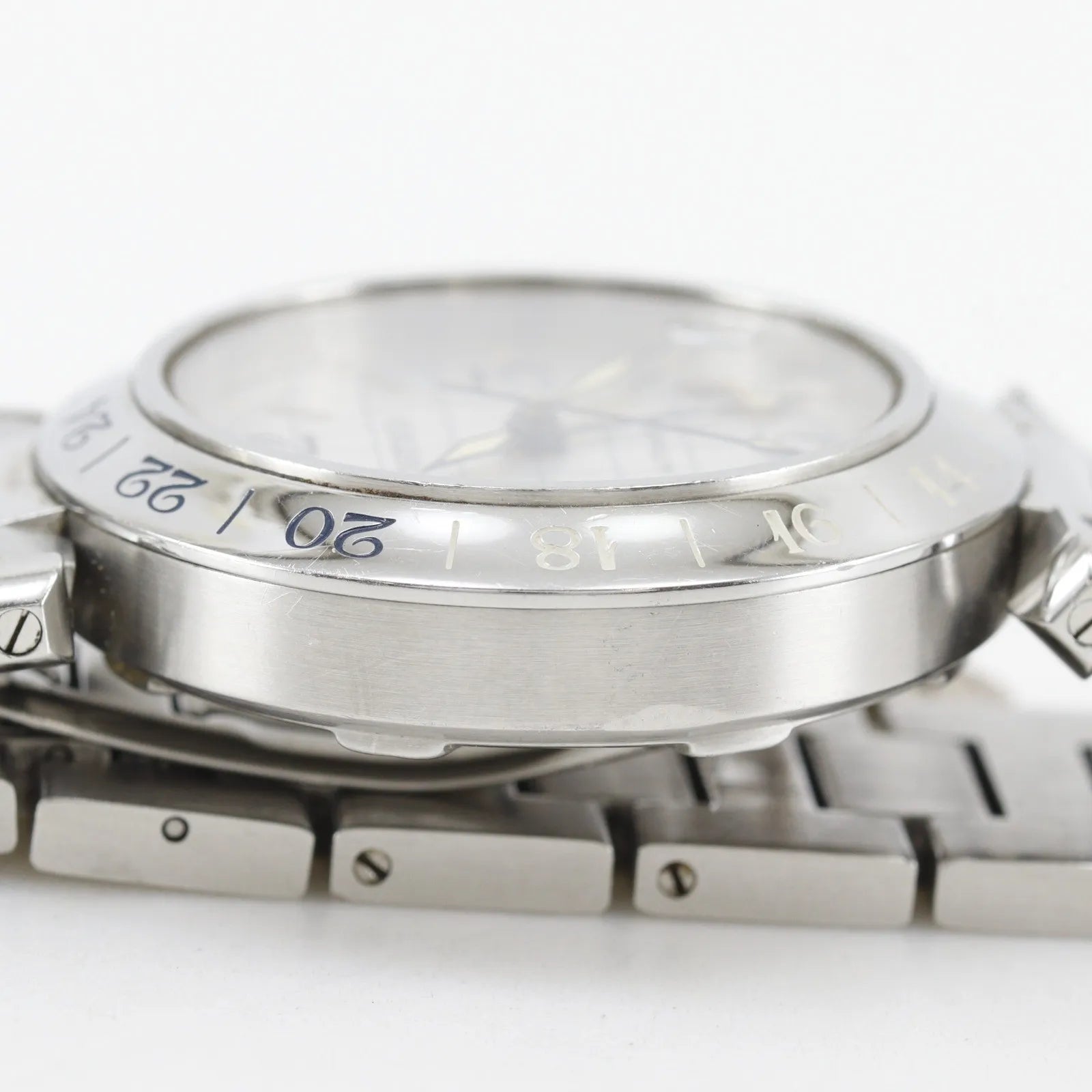 Cartier Pasha C Gmt Automatic Stainless Steel Watch (Pre-Owned)