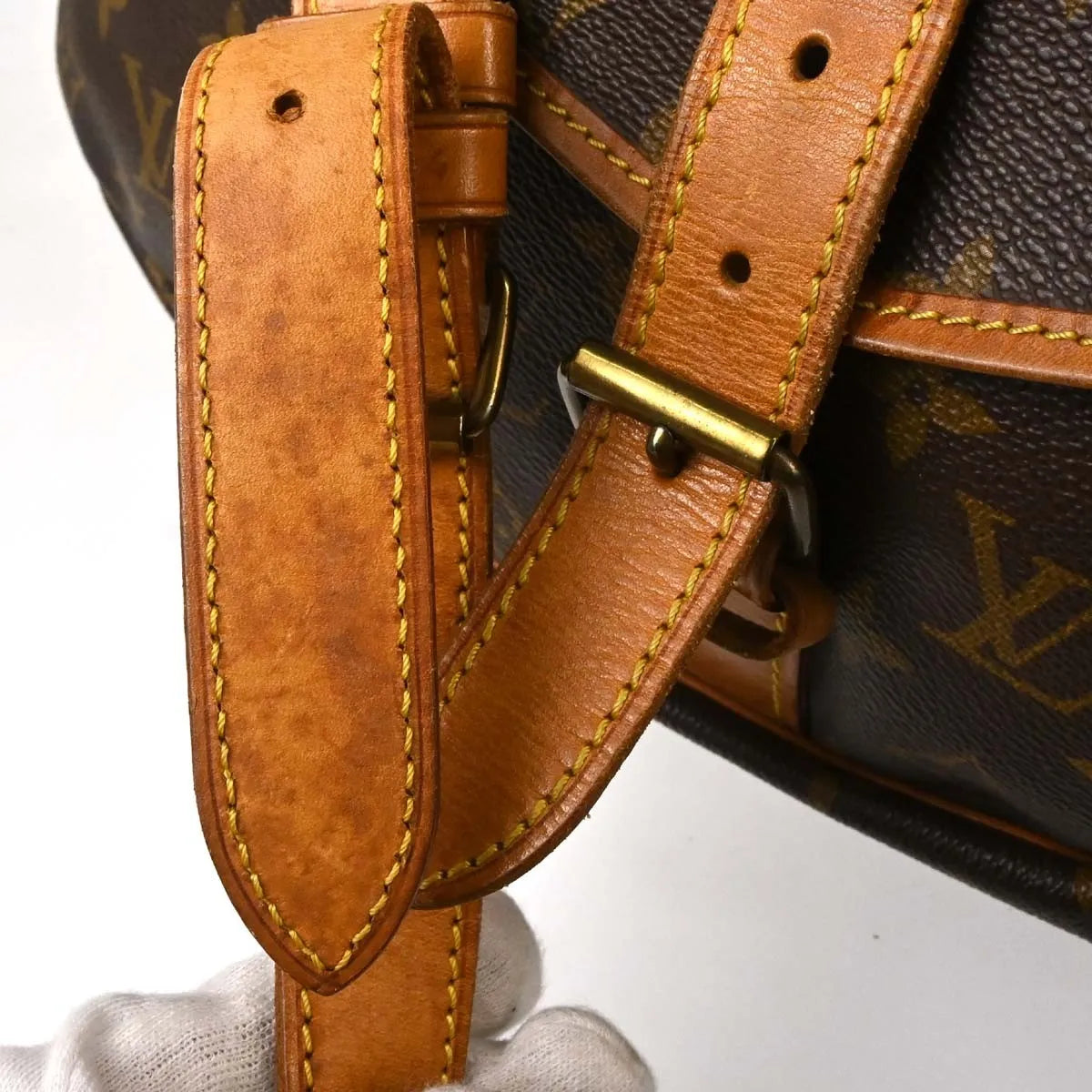 Louis Vuitton Saumur Monogram Canvas Brown Canvas Shoulder Bag Bag (Pre-Owned)