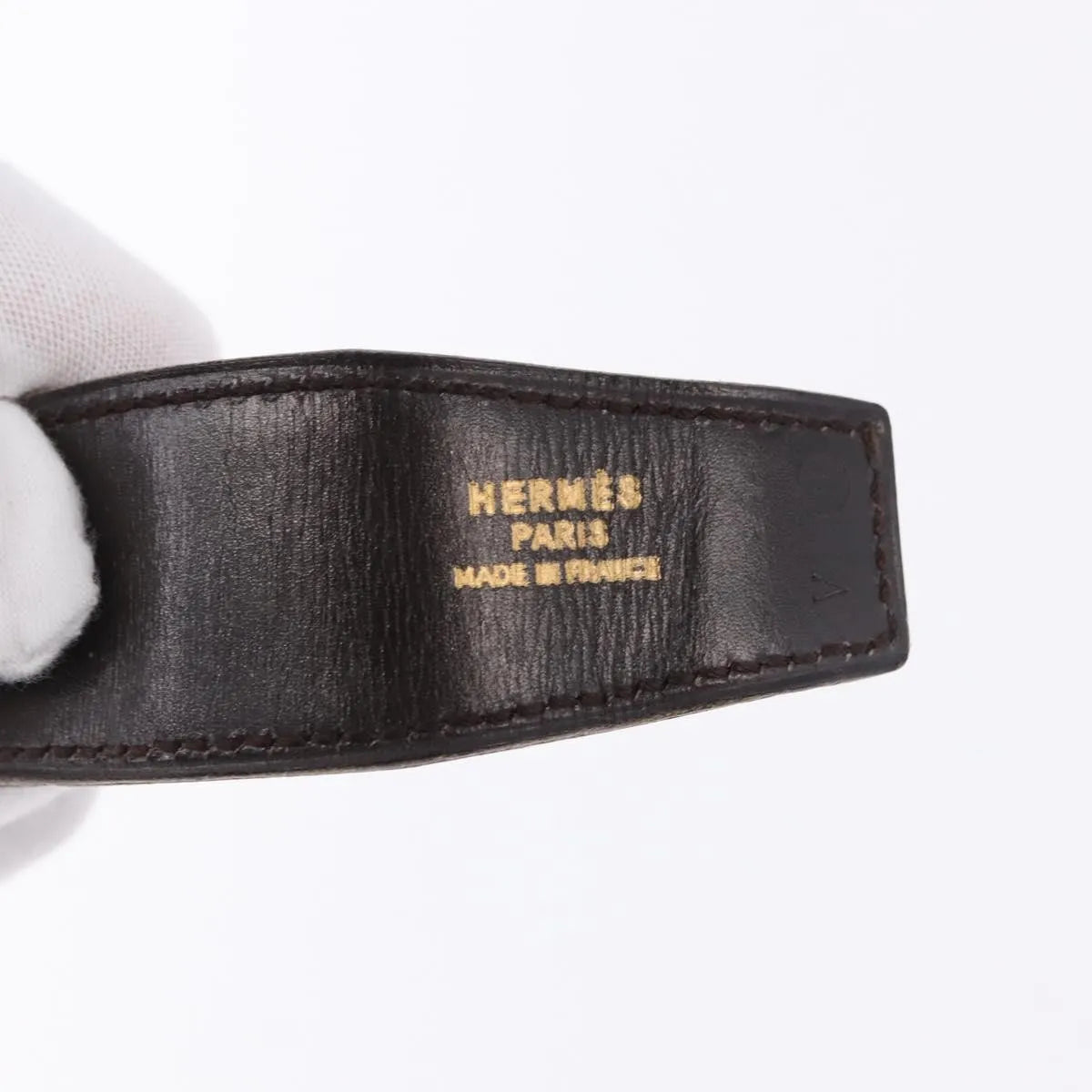 Hermes Constance Reversible Belt Leather Black Leather Belts Accessory (Pre-Owned)
