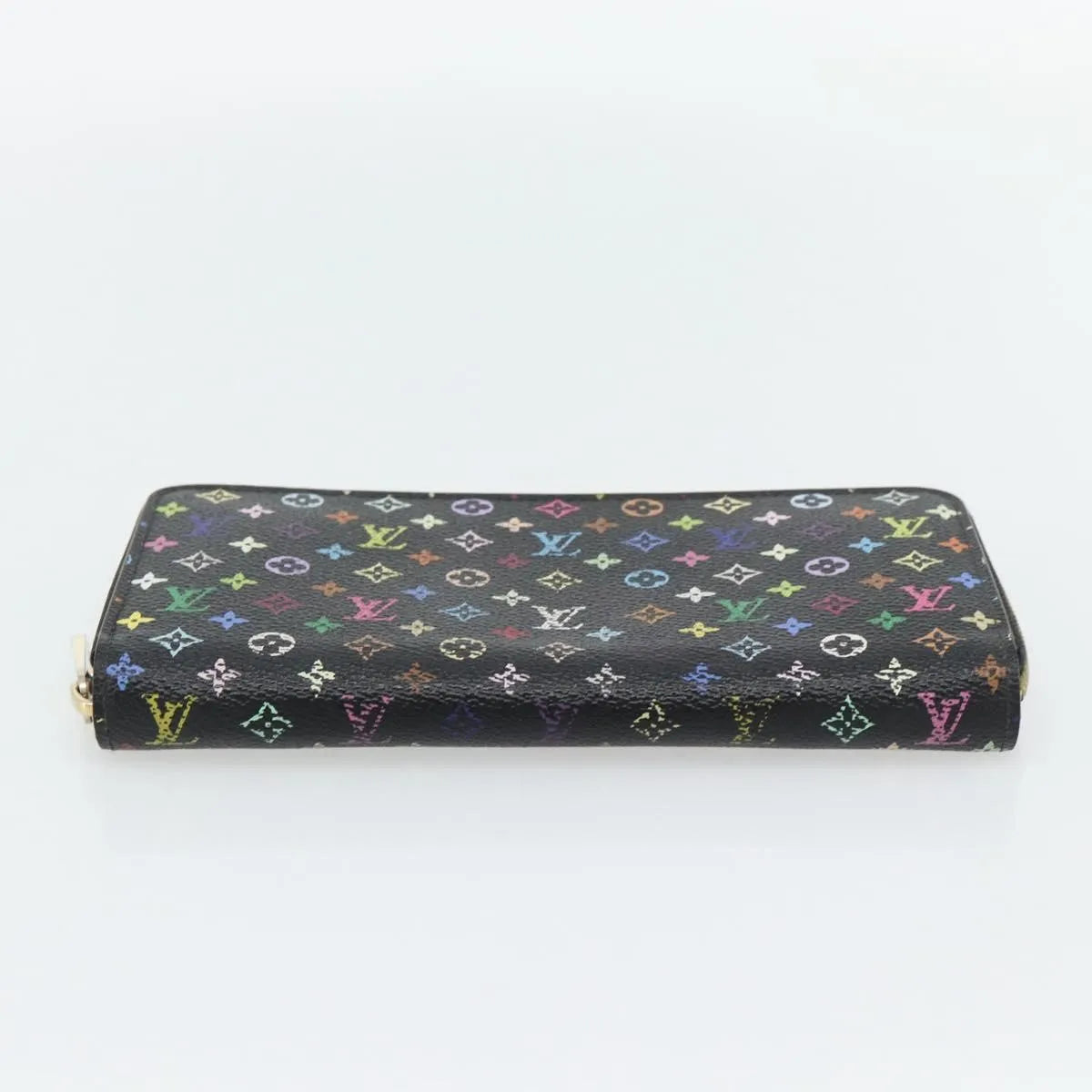 Louis Vuitton Aerogram Zippy Leather Black Canvas Wallets Accessory (Pre-Owned)