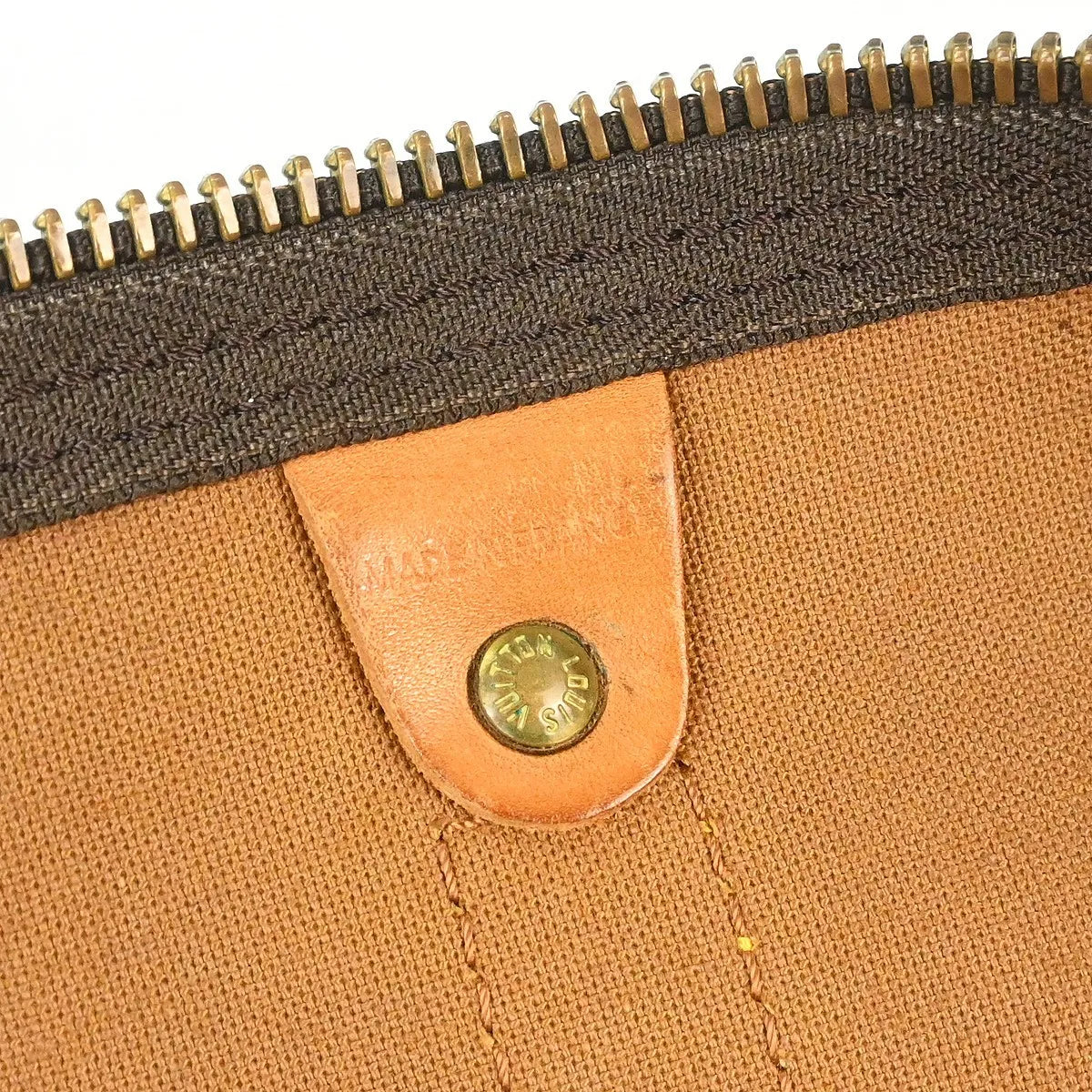 Louis Vuitton Keepall Monogram Canvas Brown Canvas Travel Bag Bag (Pre-Owned)