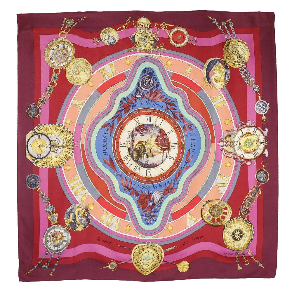 Hermes Carré 90 Silk Multicolor Multicolour Silk Scarve & Shawl Accessory (Pre-Owned)