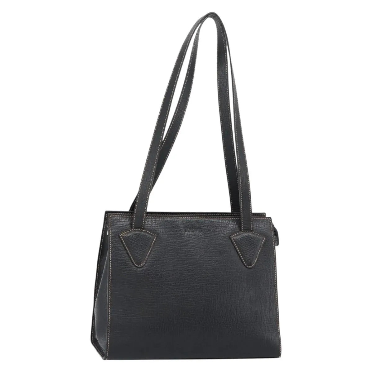 Loewe Vintage Leather Black Leather Tote Bag Bag (Pre-Owned)