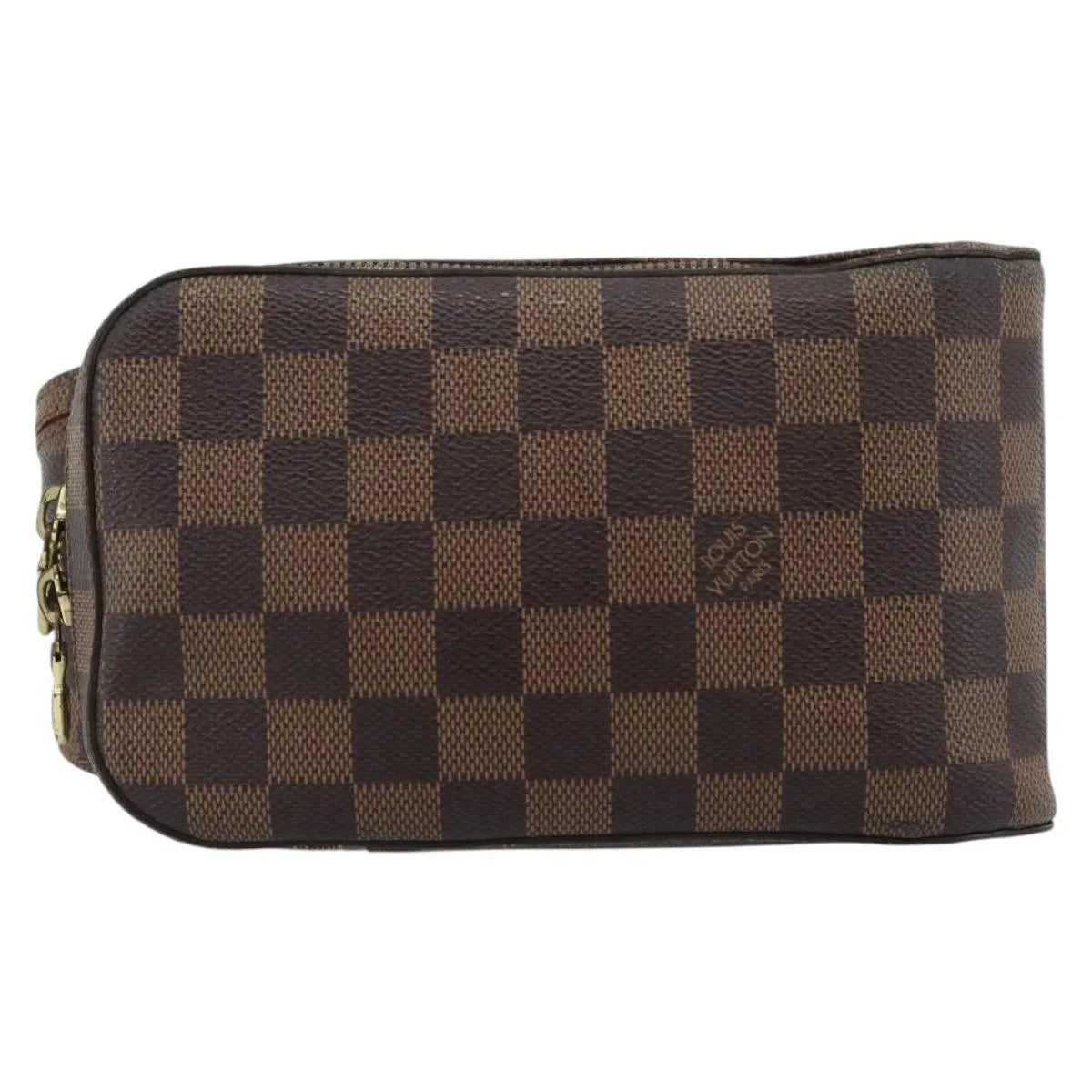 Louis Vuitton Geronimos Waist Damier Brown Canvas Shoulder Bag Bag (Pre-Owned)