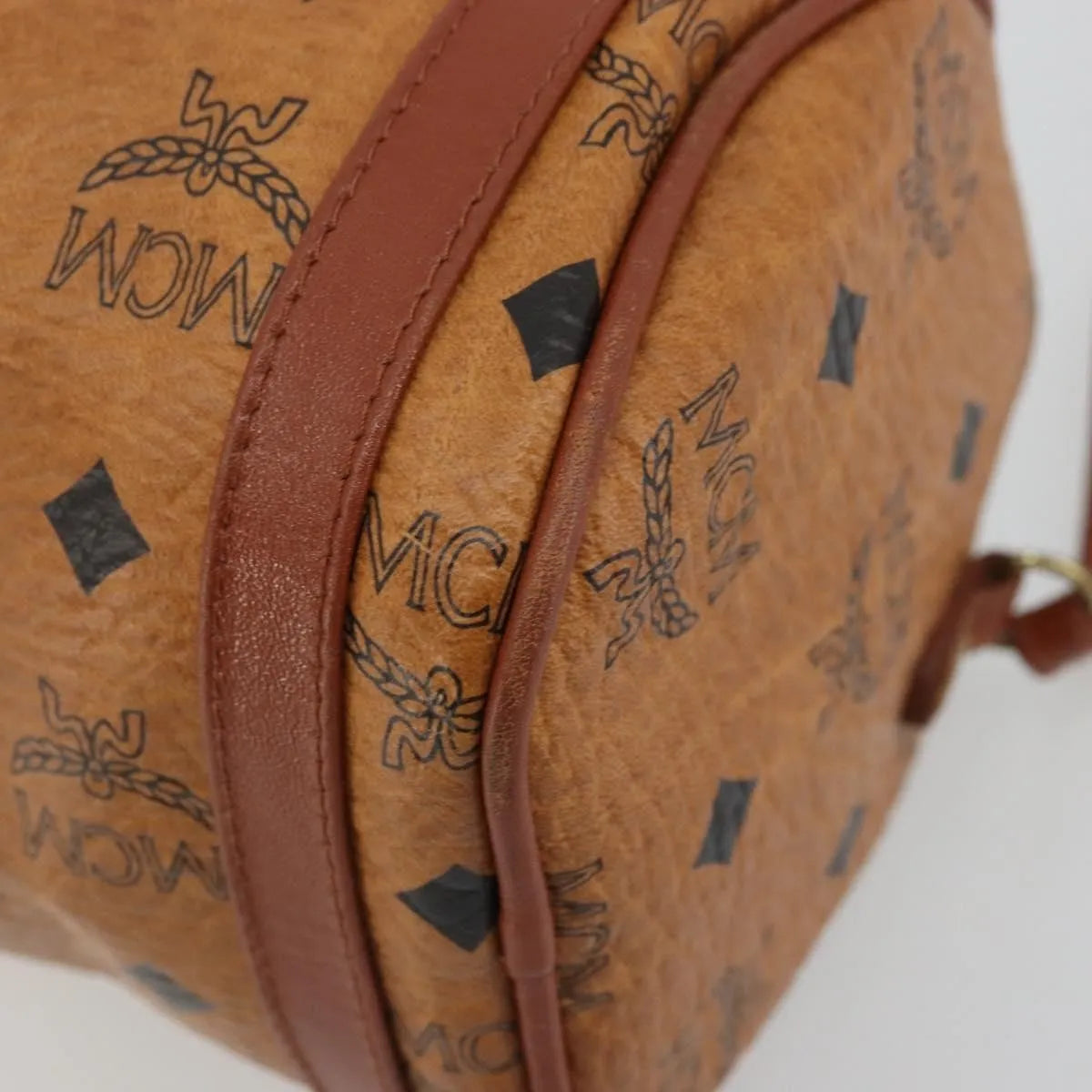MCM Vintage Vicetos Leather Brown Leather Shoulder Bag Bag (Pre-Owned)
