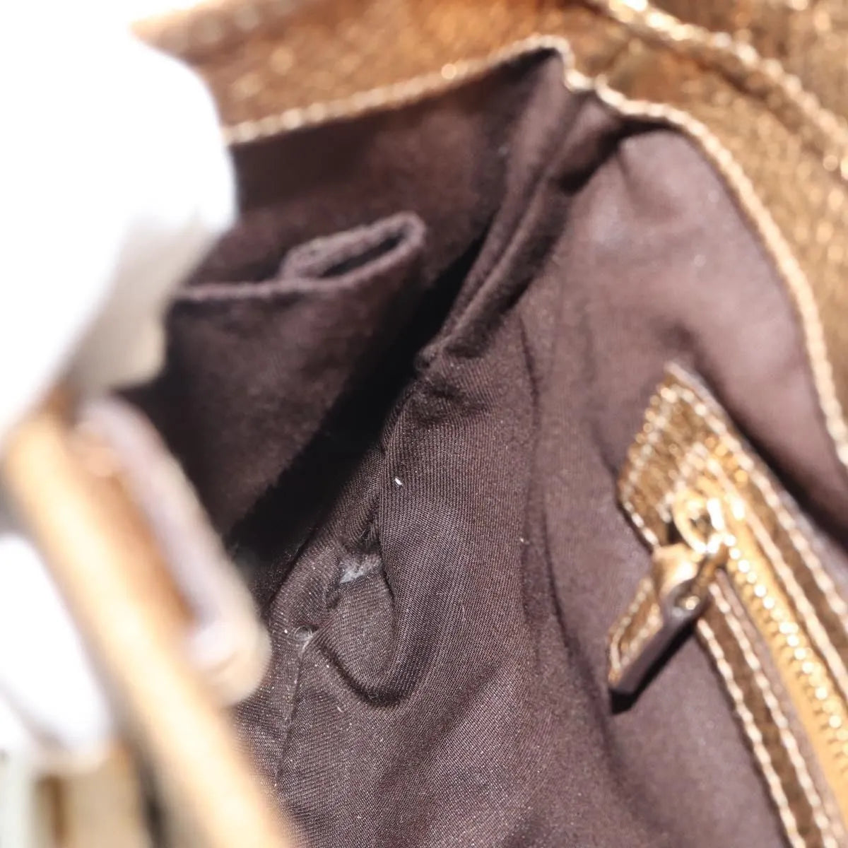 Gucci Vintage Jackie O Chain Hobo Gg Canvas And Leather Beige Canvas Handbag (Pre-Owned)