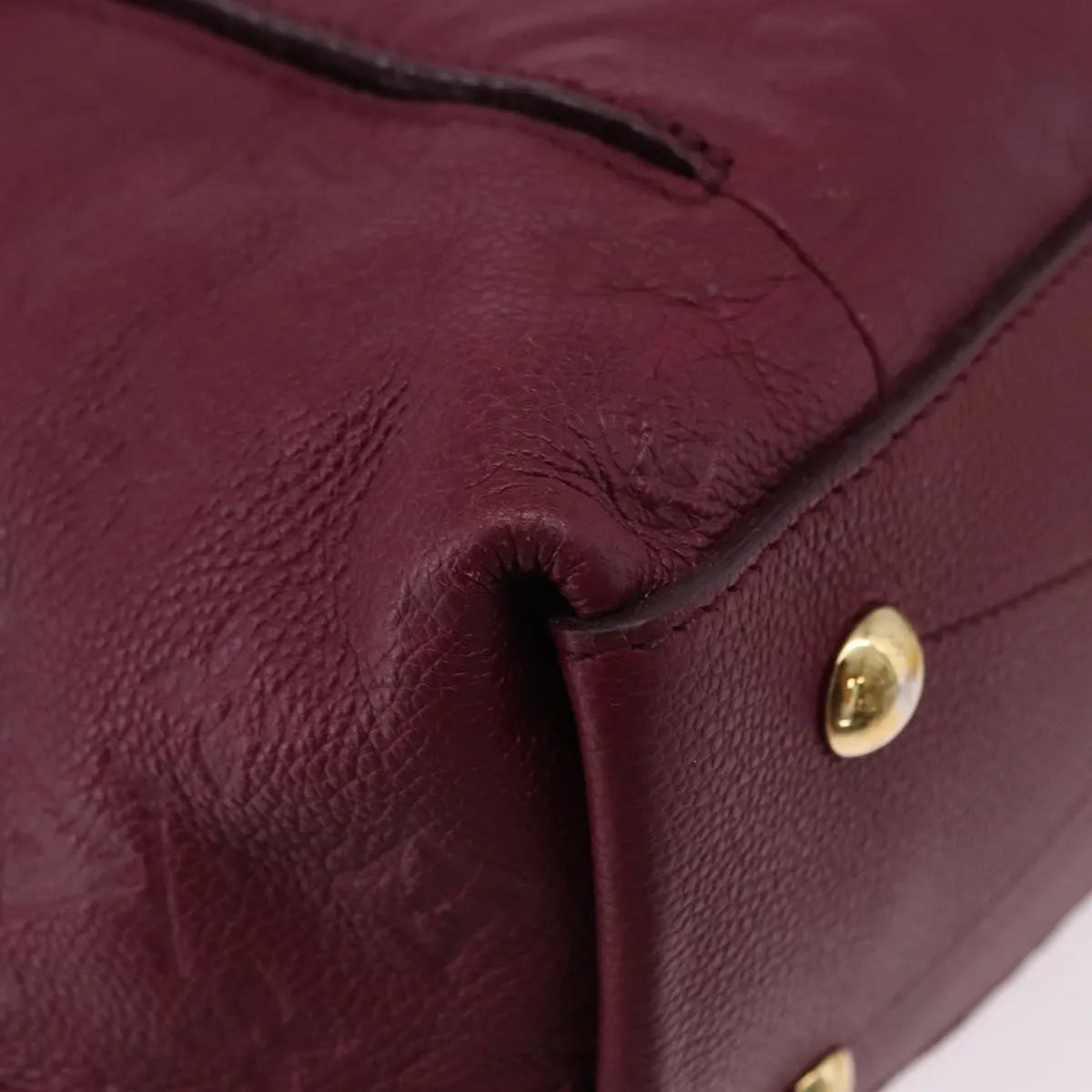Louis Vuitton Metis Hobo Monogram Empreinte Leather Burgundy Leather Handbag (Pre-Owned)