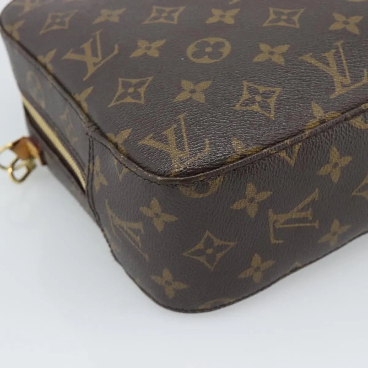 Louis Vuitton Spontini Monogram Canvas Brown Canvas Handbag (Pre-Owned)