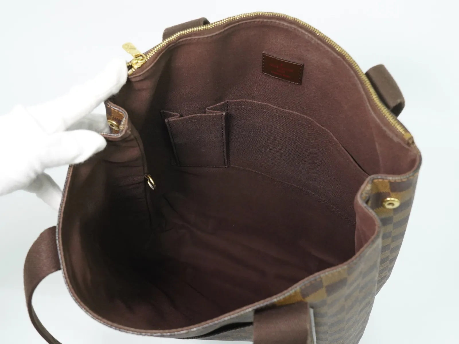 Louis Vuitton Beaubourg Damier Brown Canvas Tote Bag Bag (Pre-Owned)