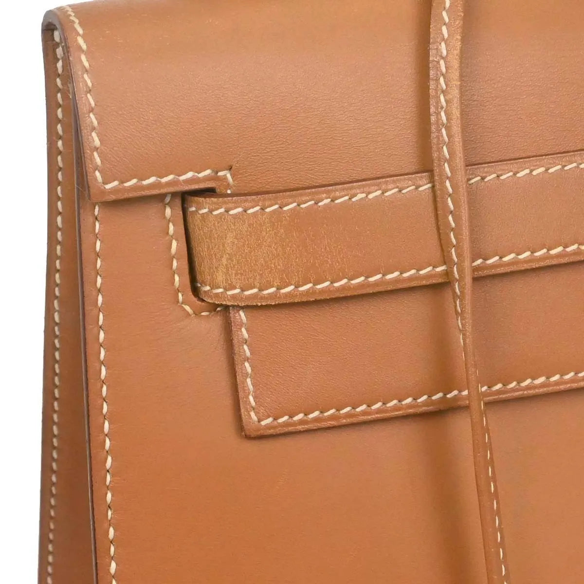Hermes Kelly Sellier Chamonix Neutral Leather Handbag (Pre-Owned)