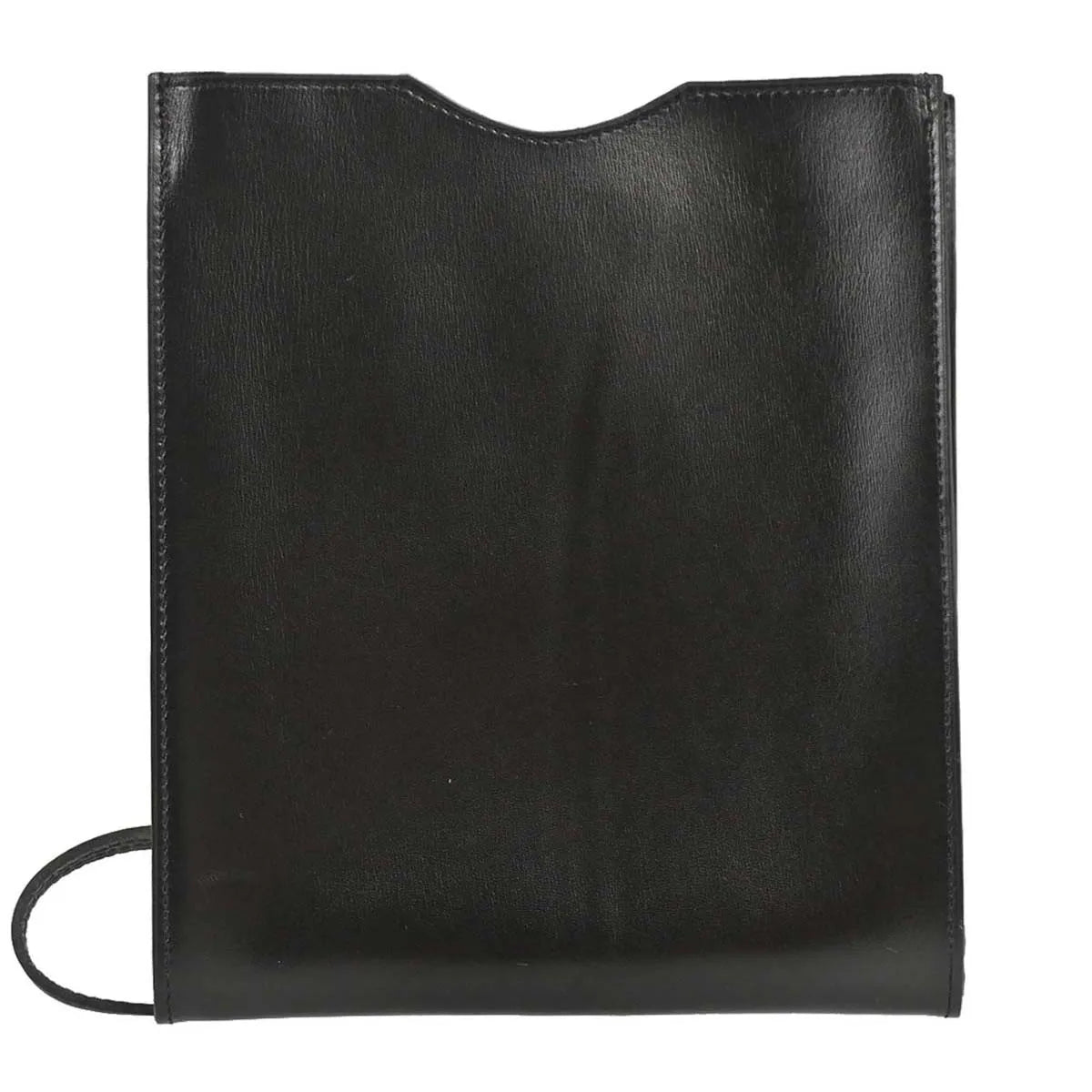 Hermes Onimaitou Pochette Box Calf Black Leather Clutche & Pouche Bag (Pre-Owned)