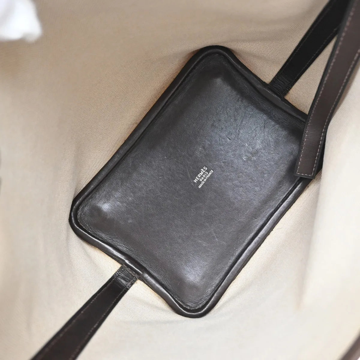 Hermes Picotin Toile And Leather Beige Canvas Bag (Pre-Owned)