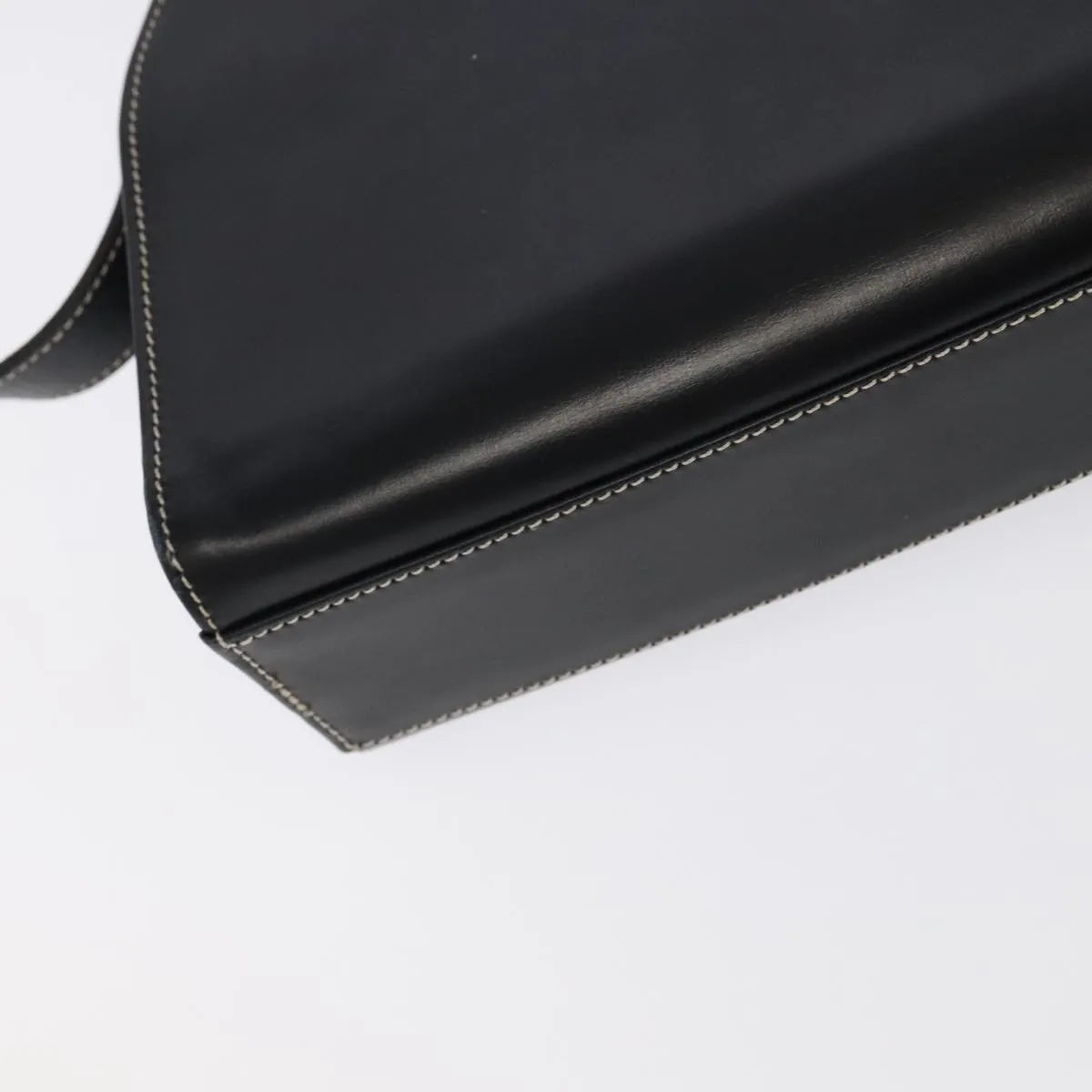 Christian Dior Vintage Leather Black Leather Shoulder Bag Bag (Pre-Owned)
