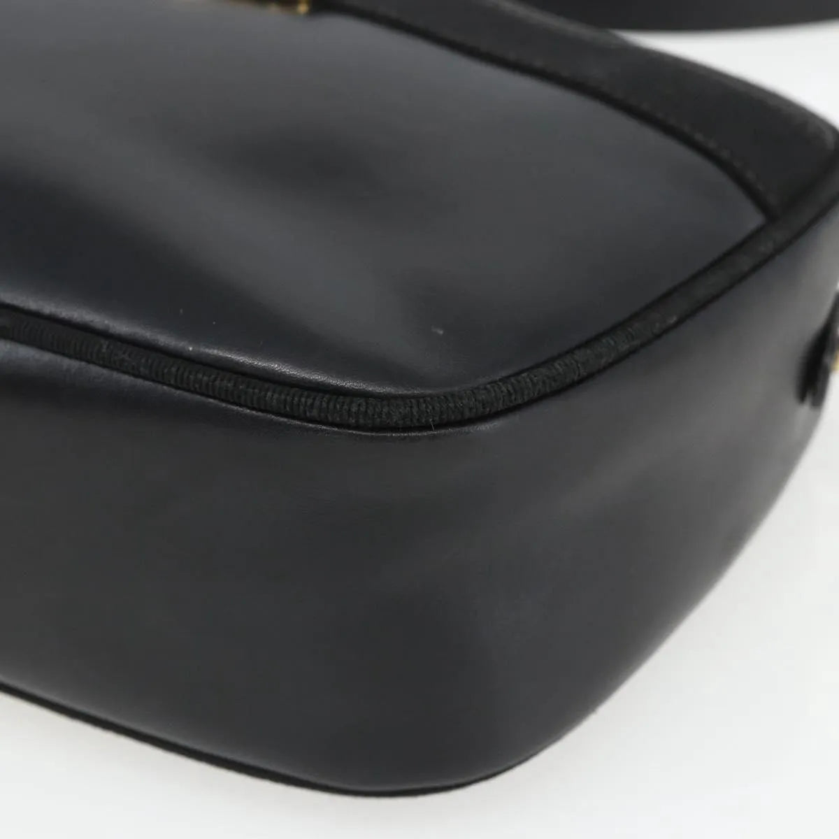 Salvatore Ferragamo Vara Bow Camera Patent Leather Black Leather Shoulder Bag Bag (Pre-Owned)