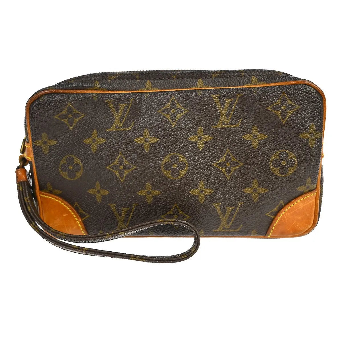 Louis Vuitton Marly Dragonne Clutch Monogram Canvas Brown Canvas Clutche & Pouche Bag (Pre-Owned)
