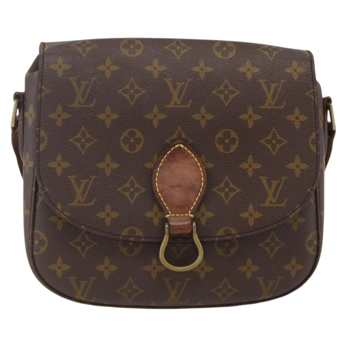 Louis Vuitton Saint Cloud Monogram Canvas Brown Canvas Shoulder Bag Bag (Pre-Owned)