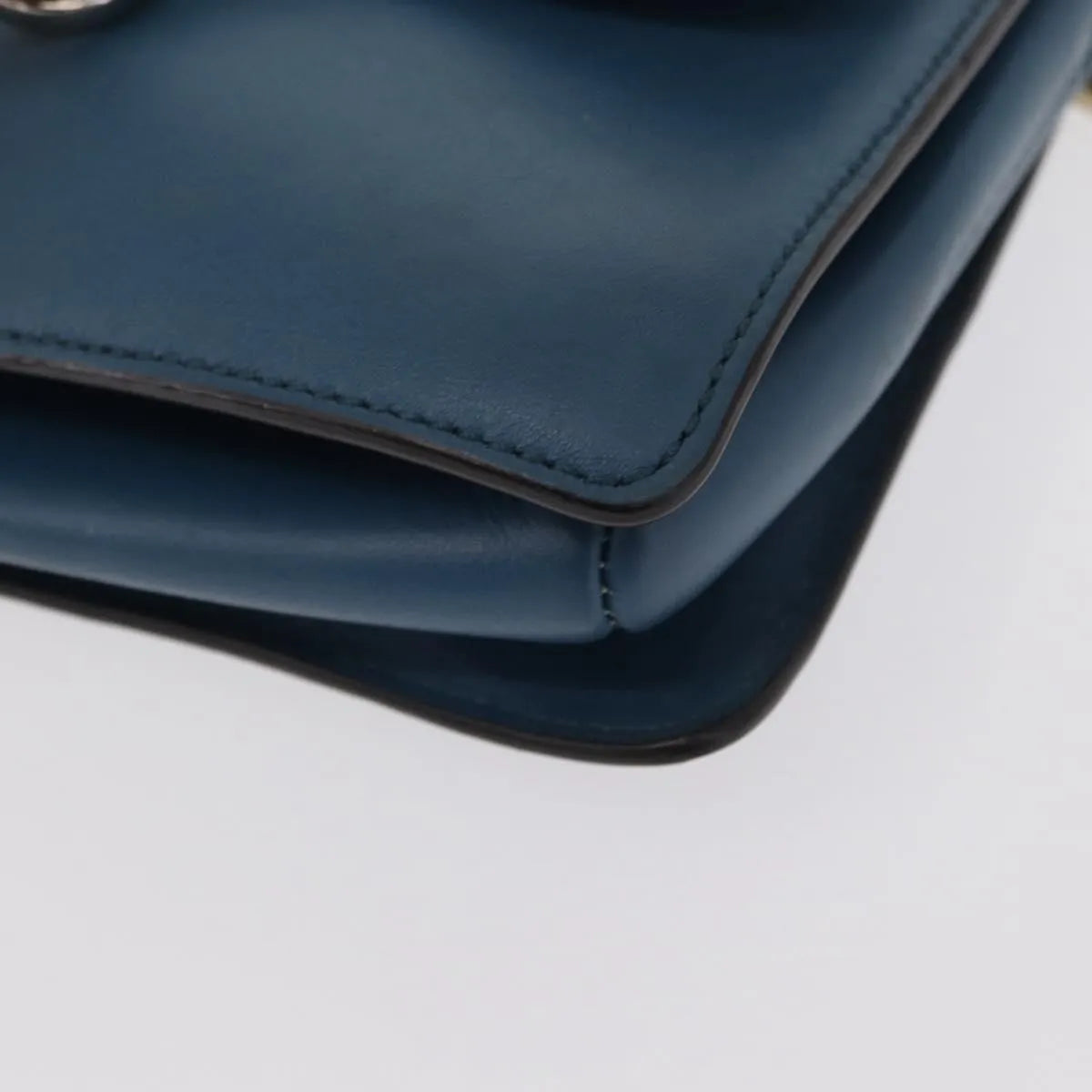 Chloe Faye Leather And Suede Blue Suede Shoulder Bag Bag (Pre-Owned)