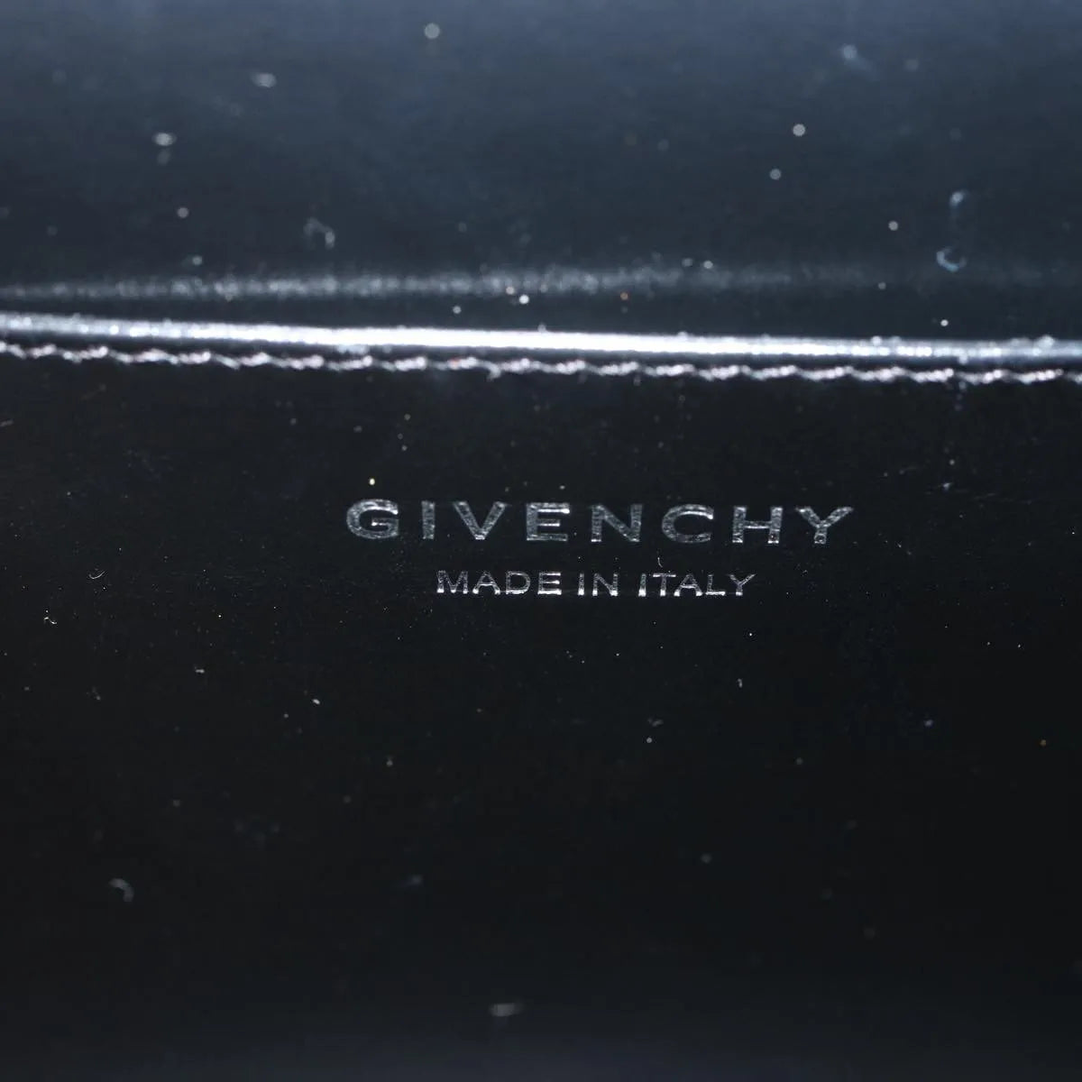 Givenchy 4G Shoulder Bag Leather Black Leather Shoulder Bag Bag (Pre-Owned)