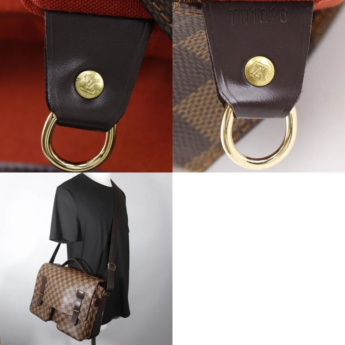 Louis Vuitton Broadway Damier Brown Canvas Shoulder Bag Bag (Pre-Owned)