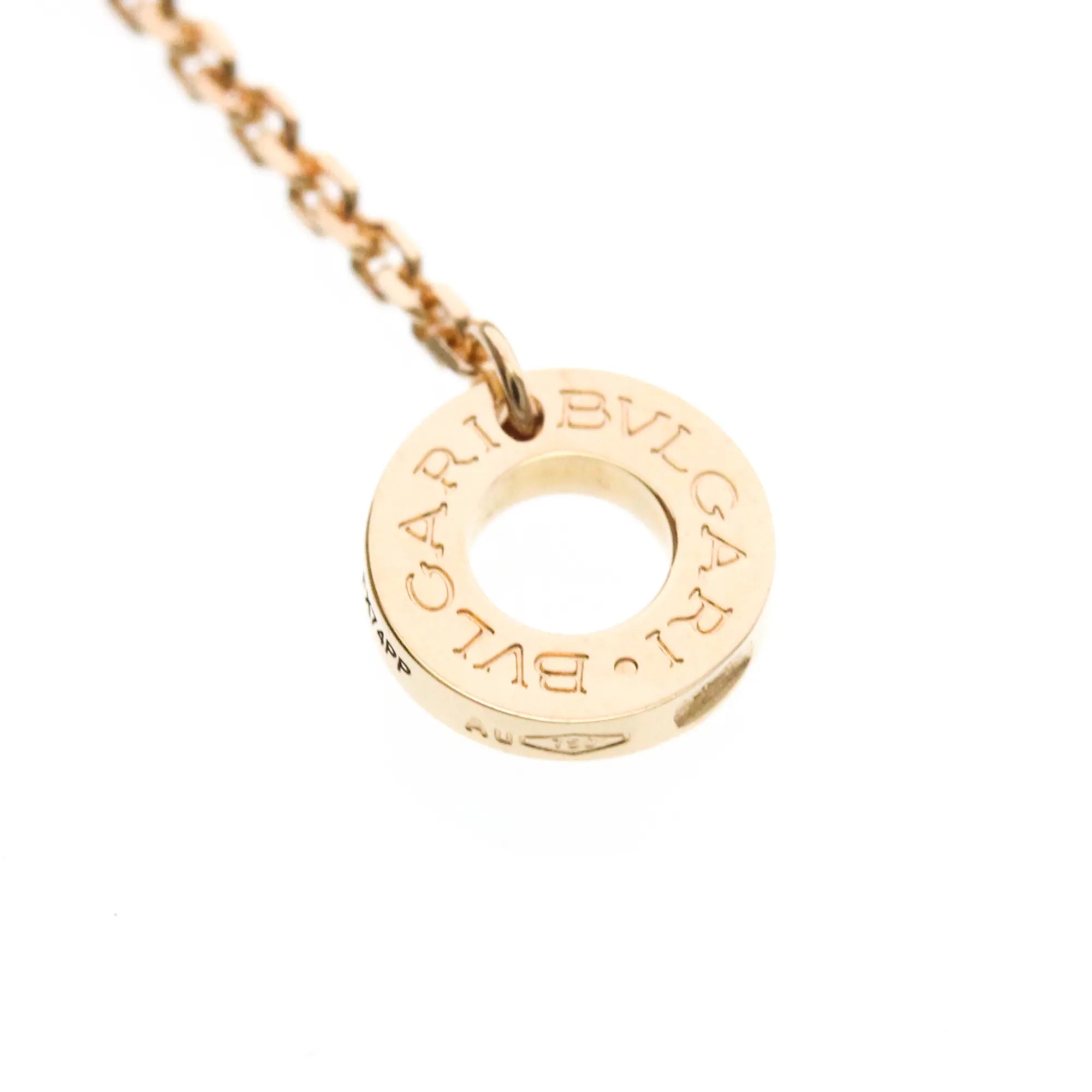 Bvlgari Divas' Dream Pendant 18K Rose Gold With Coral And Diamond Gold Pink_Gold Necklace Jewelry (Pre-Owned)