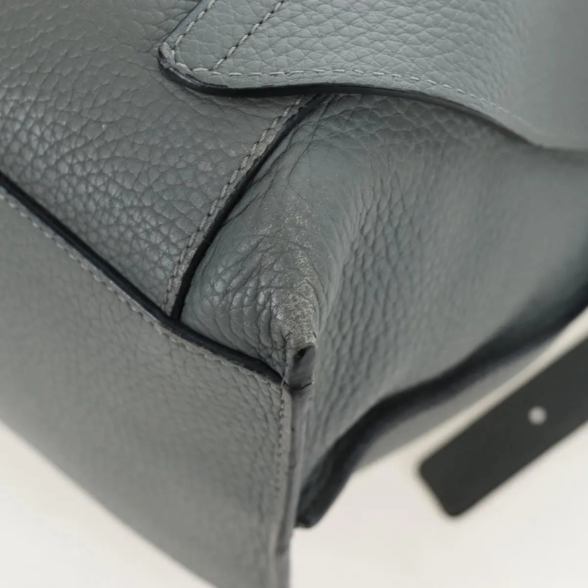 Loewe T Backpack Leather Gray Leather Backpack Bag (Pre-Owned)